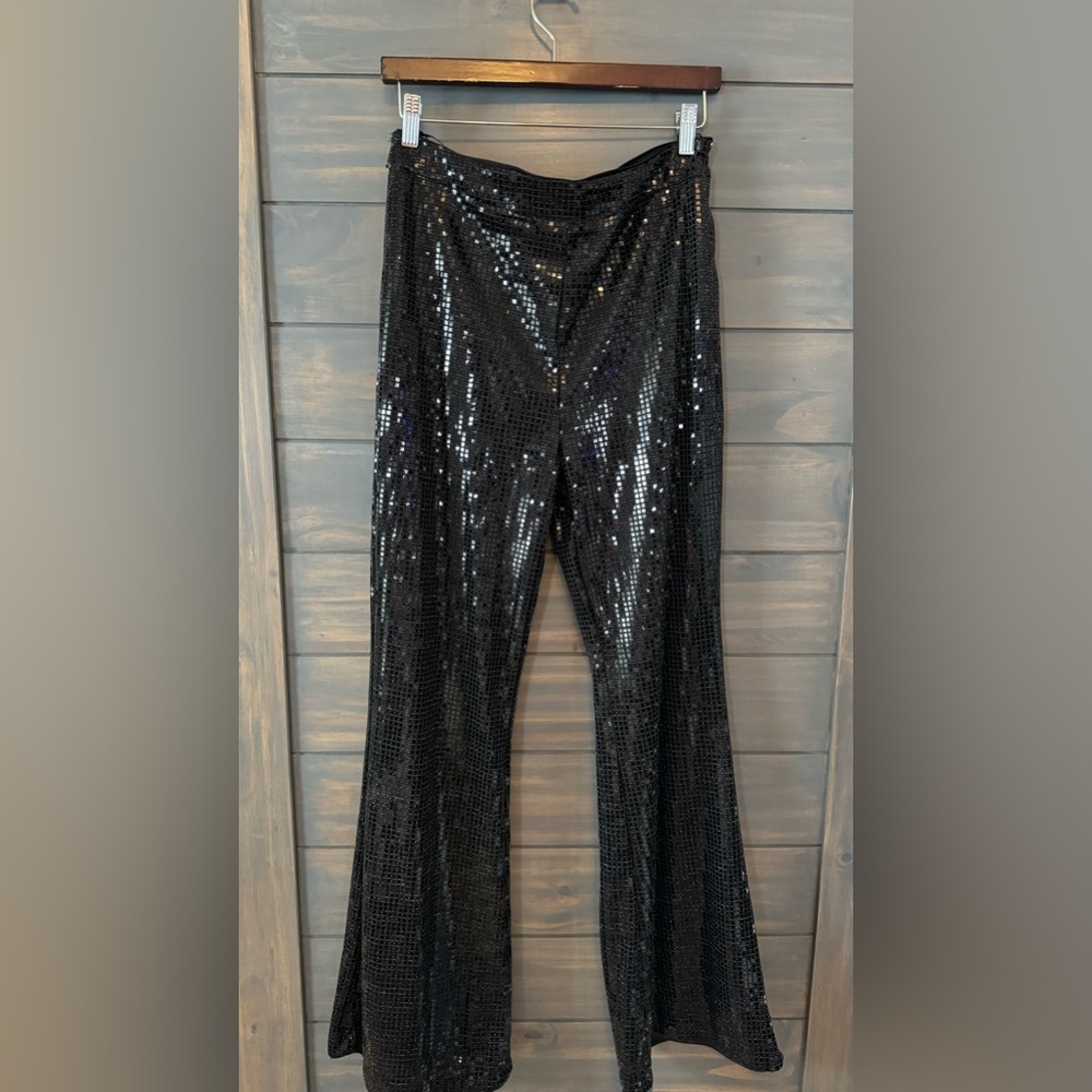 NWT! Black sequin pants